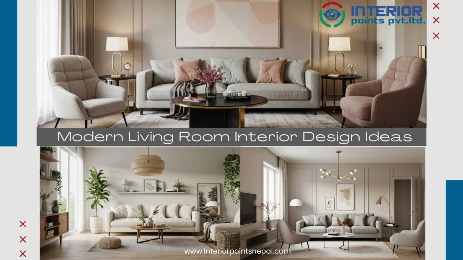 Modern living room interior design